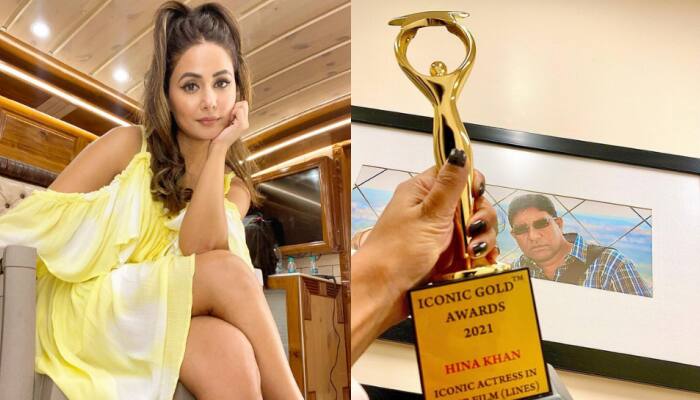 Hina Khan dedicates latest award to late father, says ‘it’s you who made it possible for me to come this far’