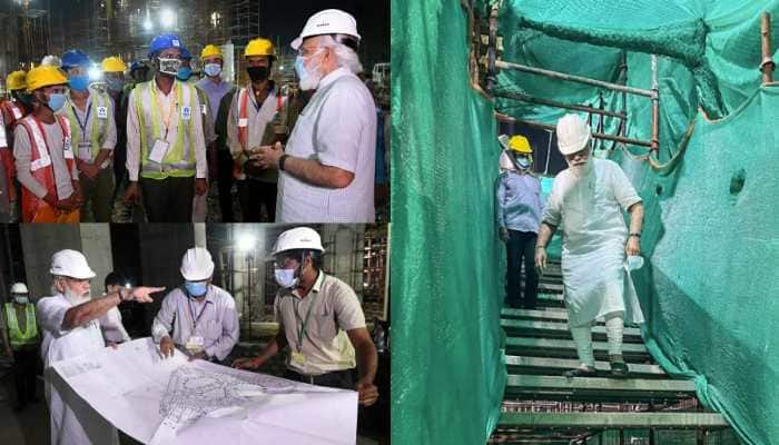 PM Narendra Modi visits Central Vista project construction site - See pics