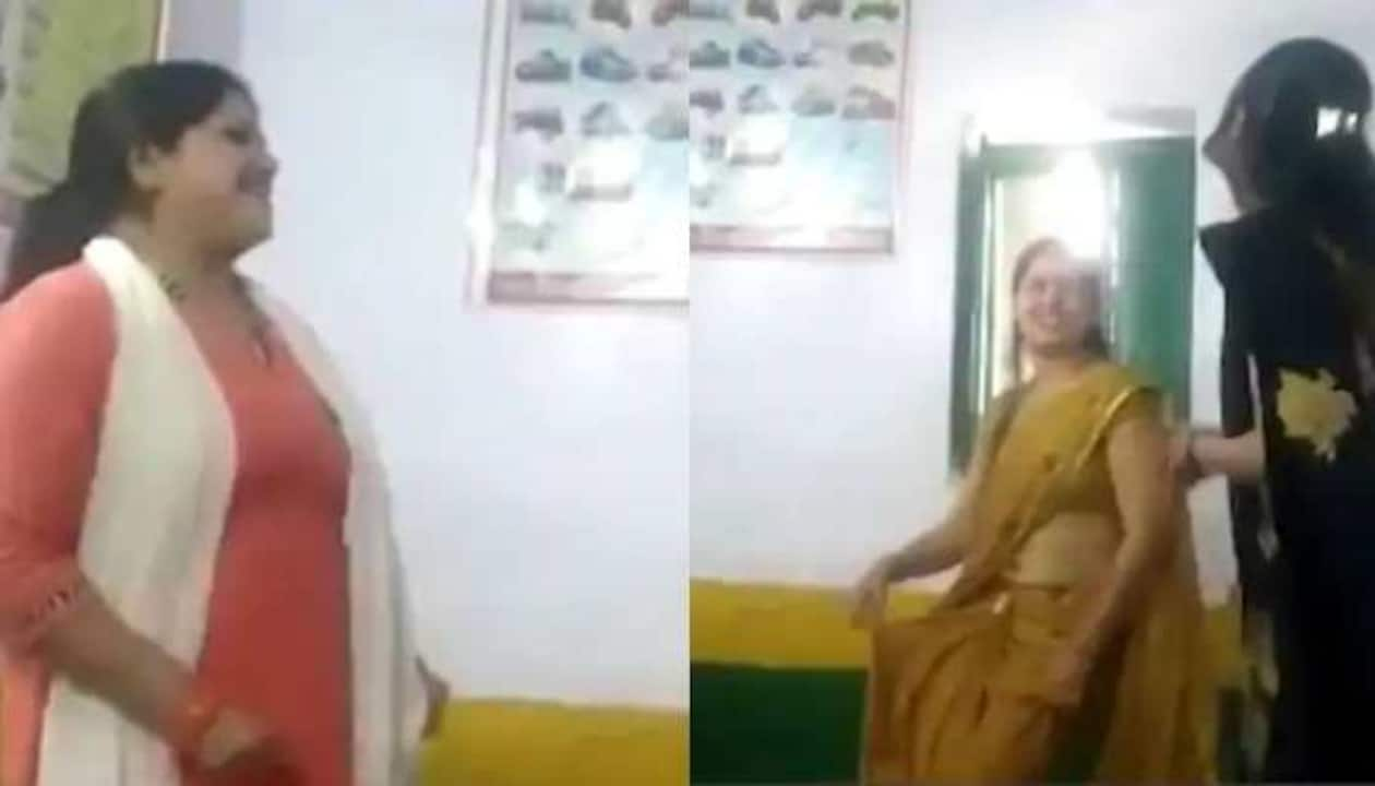 Haryana Teacher Xxx Video - Agra school suspended five teachers for dancing on popular 'lehenga' song  in classroom- Watch viral video | viral News | Zee News