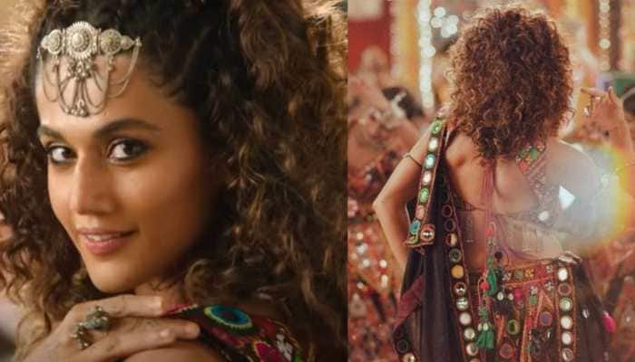 Taapsee Pannu does Garba wearing a backless choli, sneakers in Ghani Cool Chori song from Rashmi Rocket - Watch
