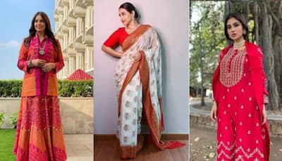 Durga Puja 2021: Bipasha Basu, Mouni Roy and Vidya Balan show how to add desi twist to festive wear! 