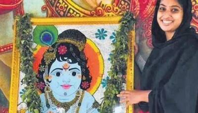 Kerala Muslim woman presents her Krishna painting to temple, says 'its dream come true'