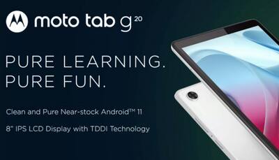 Moto Tab G20 tab with 8-inch LCD display launched in India: Price, features, specs
