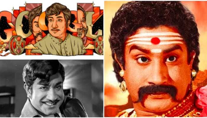 Google Doodle remembers Sivaji Ganesan, the tallest actor in Tamil Cinema |  India News | Zee News