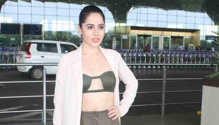 Urfi Javed gets trolled again for going bold, steps out in olive bra, baggy pants at airport