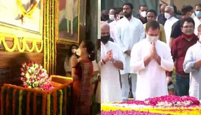 Sonia, Rahul pay tributes to Mahatma Gandhi, Shastri on their birth anniversaries