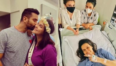 Soha Ali Khan shares Neha Dhupia's photo from hospital after she delivers baby boy!