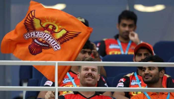 IPL 2021: Out of favour SRH batter David Warner cheers, waves flag from stands in Dubai - WATCH