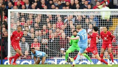 Premier League: Manchester City fight back twice in thrilling 2-2 draw at Liverpool