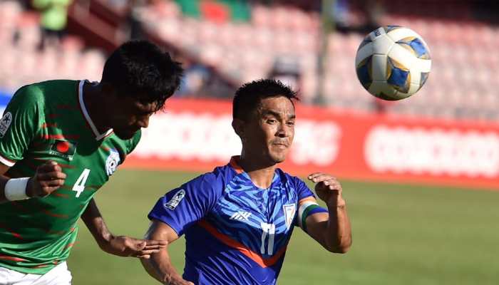SAFF Championship 2021: Sunil Chhetri scores but 10-men Bangladesh hold India to 1-1 draw