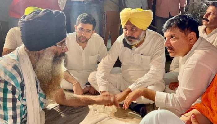 AAP leaders meet kin of deceased farmers, demand ‘Justice for Lakhimpur’ 