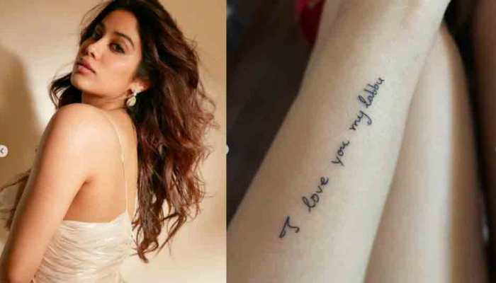 Janhvi Kapoor gets a tattoo of mom Sridevi's handwritten note, see photo 