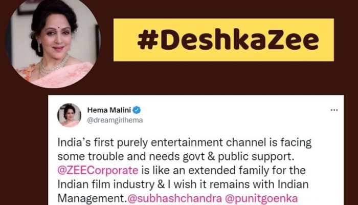 #DeshKaZee: Hema Malini supports ZEEL, joins B-Town celebs in backing &#039;Indian management&#039; for channel