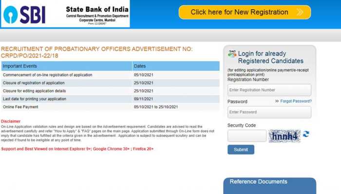SBI PO Recruitment 2021: Bumper vacancies announced for Probationary Officer posts, apply at sbi.co.in