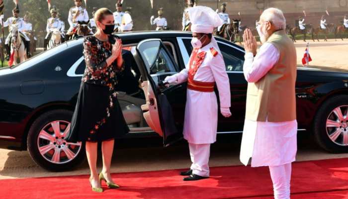 PM Narendra Modi welcomes Prime Minister of Denmark Mette Frederiksen