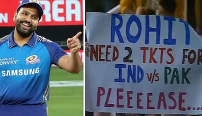 IPL 2021: Fan asks Rohit Sharma for tickets for India vs Pakistan T20 World Cup match – poster goes viral