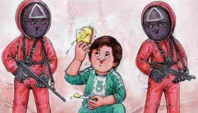 Viral: Squid Game gets a shoutout from Amul in quirky cartoon, check it out!
