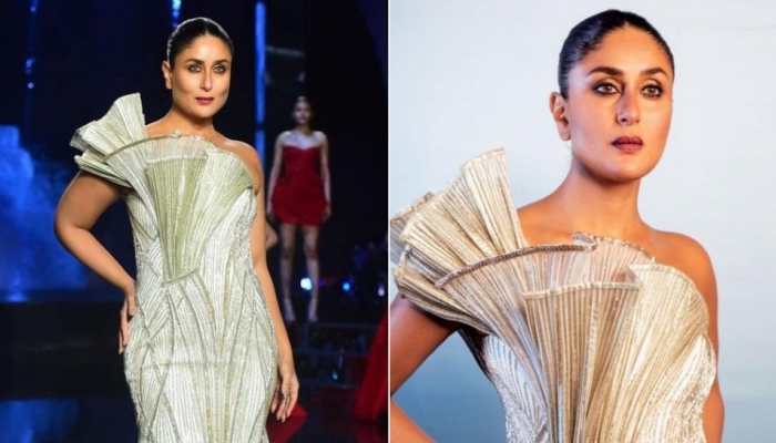 Kareena Kapoor is a vision in white, says &#039;it&#039;s amazing to walk the ramp after two babies&#039; at Lakme Fashion Week
