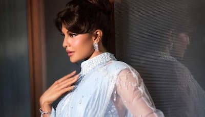Jacqueline Fernandez pulls off a net cape saree, looks breathtaking in these pictures!