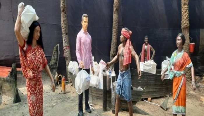 Sonu Sood overwhelmed as Durga Puja pandal sets theme of him helping flood victims