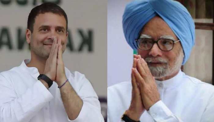 Congress leader Rahul Gandhi visits former PM Manmohan Singh at AIIMS