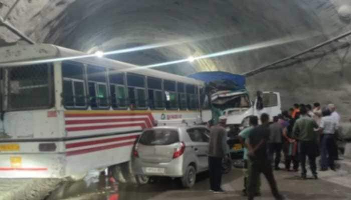 Himachal Pradesh: One dead, 14 wounded in bus-truck collision inside Aut tunnel