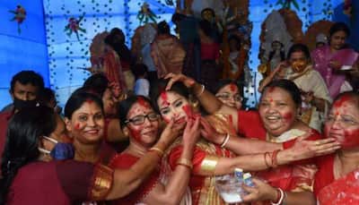 Durga Puja 2021: Reason why married women play Sindoor Khela on Vijayadashami