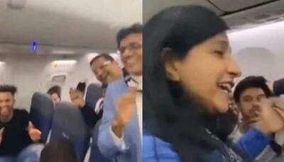 Woman sings old Bollywood song with fellow passengers on flight- Watch Viral Video