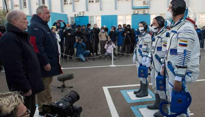 After wrapping up shoot for first film in space, Russian crew prepares to travel back to Earth