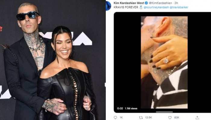 It's official! Kourtney Kardashian, Travis Barker seal their relationship with engagement