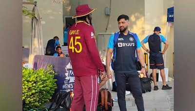 Legends MS Dhoni and Chris Gayle meet in 'one memorable moment’ ahead of T20 World Cup 2021, pic goes VIRAL