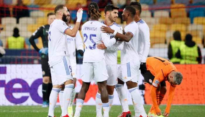 Champions League 2021: Vinicius Jr double helps Real Madrid to 5-0 win at Shakhtar Donetsk