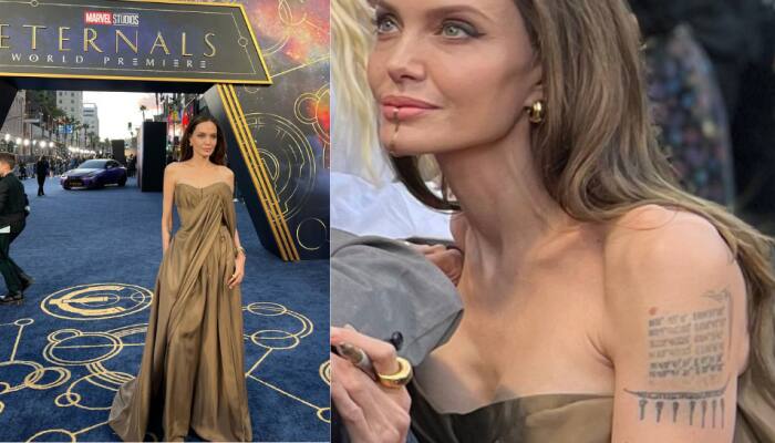 Did Angelina Jolie erase birth coordinates of Brad Pitt from her shoulder tattoo?
