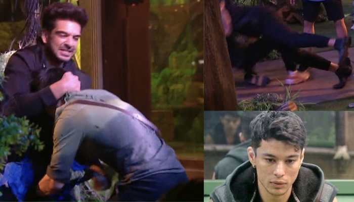 Karan Kundrra pins down Pratik Sehajpal, chokeslams him during Bigg Boss 15 task, fans demand eviction!