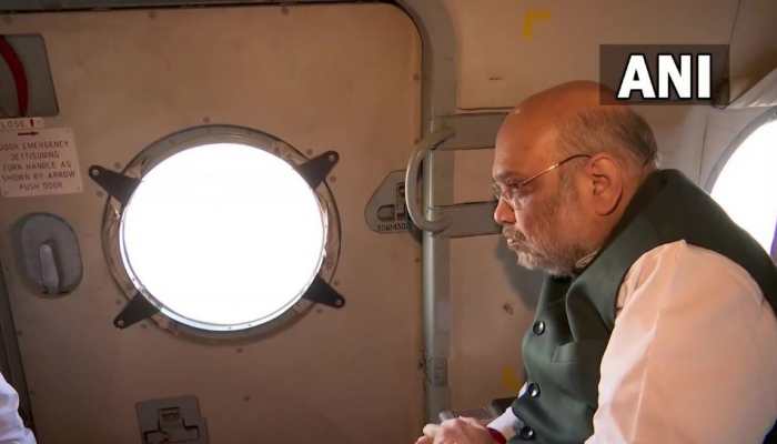 Amit Shah conducts aerial survey of rain-ravaged areas of Uttarakhand