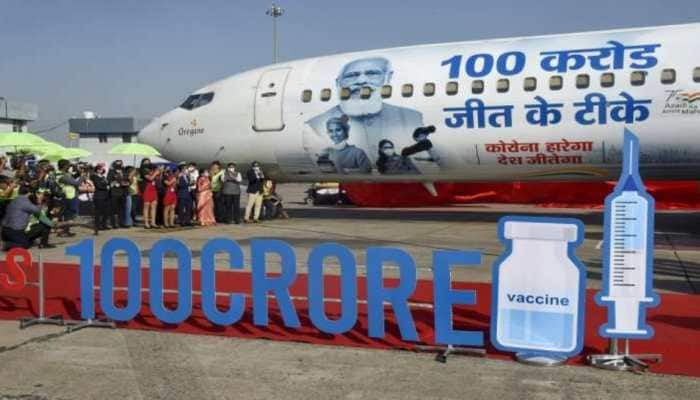 SpiceJet puts picture of PM Modi, healthcare workers on Boeing 737 aircraft to celebrate India’s 100 crore vaccination milestone