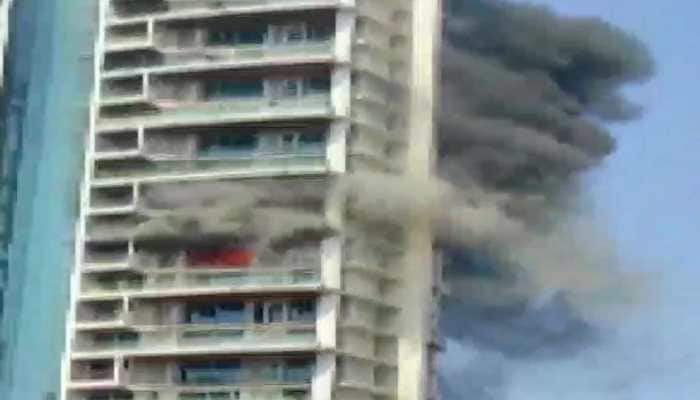 Massive fire breaks out in residential building in Mumbai’s Parel, several feared trapped