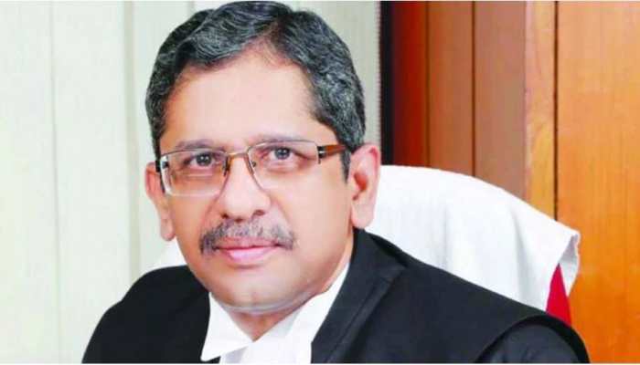 CJI NV Ramana rues lack of judicial infrastructure while sharing stage with Law Minister Kiren Rijiju