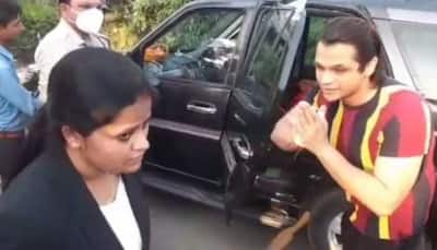  Madhya Pradesh Minister’s son seen folding hands when his car stopped during checking, video goes viral - Watch