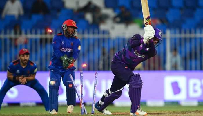 T20 World Cup 2021: Mujeeb Ur Rahman’s fifer, Rashid Khan’s four-fer help Afghanistan thrash Scotland by 130 runs