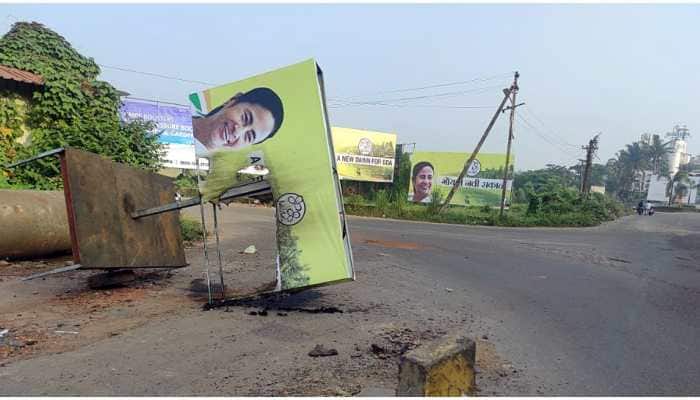 TMC blames BJP for defacing Mamata Banerjee&#039;s hoardings in Goa