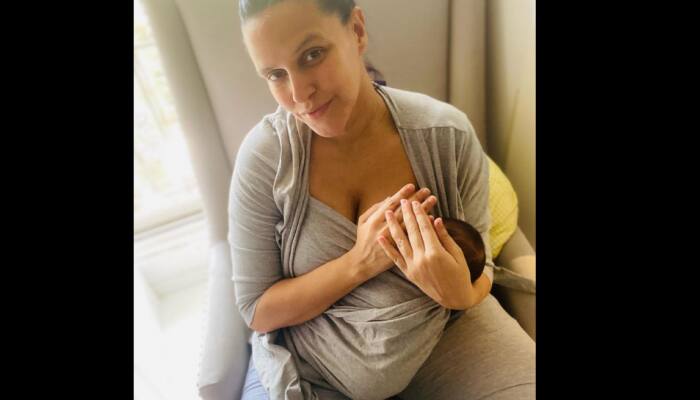 Neha Dhupia shares breastfeeding photo with powerful message: &#039;Freedom to feed&#039;