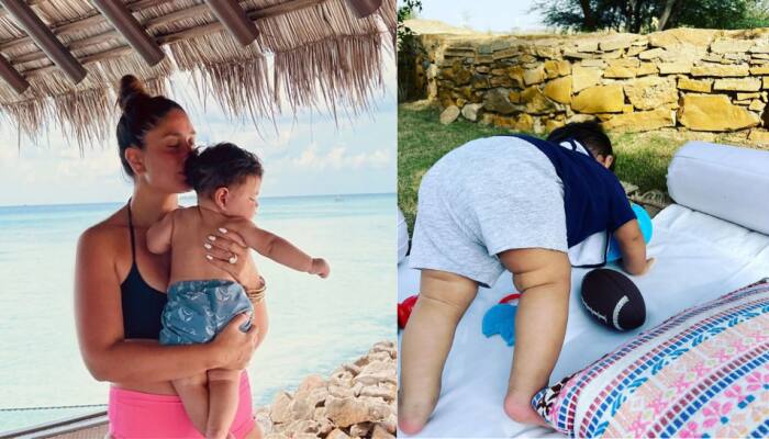  Kareena Kapoor posts photo of toddler Jeh trying out 'yoga' in Jaisalmer