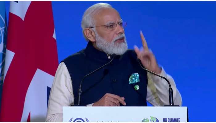 Narendra Modi at COP26 Global Summit: Came as representative of society that believes in &#039;Sarve Bhavantu Sukhinah&#039;