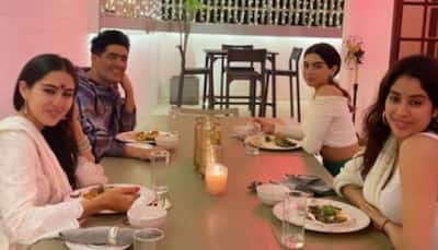 Sara Ali Khan, Janhvi Kapoor and Khushi enjoy pre-Diwali dinner with Manish Malhotra