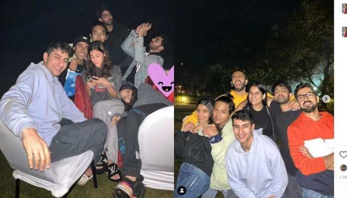 Ibrahim Ali Khan recreates dad Saif Ali Khan’s hook step, poses with Alia Bhatt!