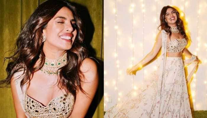 Diwali 2021: Priyanka Chopra lights up Instagram with mesmerising pics in floral lehenga!