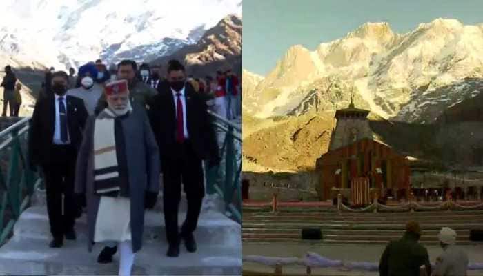 PM Narendra Modi arrives at Kedarnath Temple in Uttarakhand, offers prayers