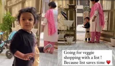 Cuteness alert! Toddler gets ready to go vegetable shopping in viral video, leaves netizens in splits- Watch 