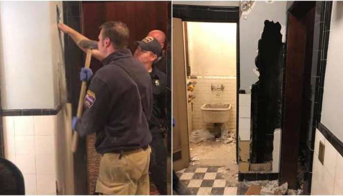 Man trapped inside wall of New York theatre rescued after two days, found naked